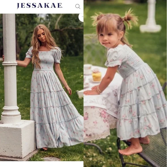 Only wear one time Mommy Daughter dress from JessaKae - Picture 1 of 7